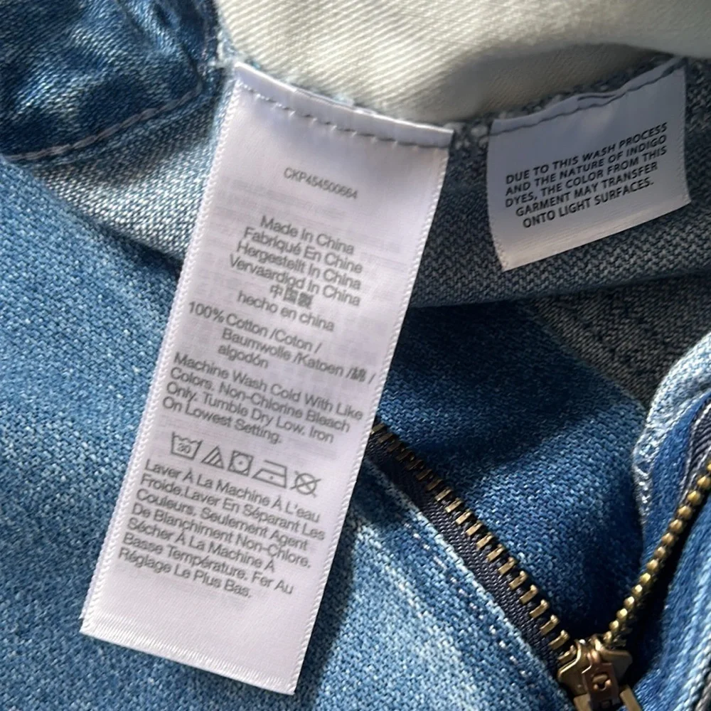 NWT Madewell Denim Pleated Mini Skirt in Upton Wash size 32 - Picture 7 of 8